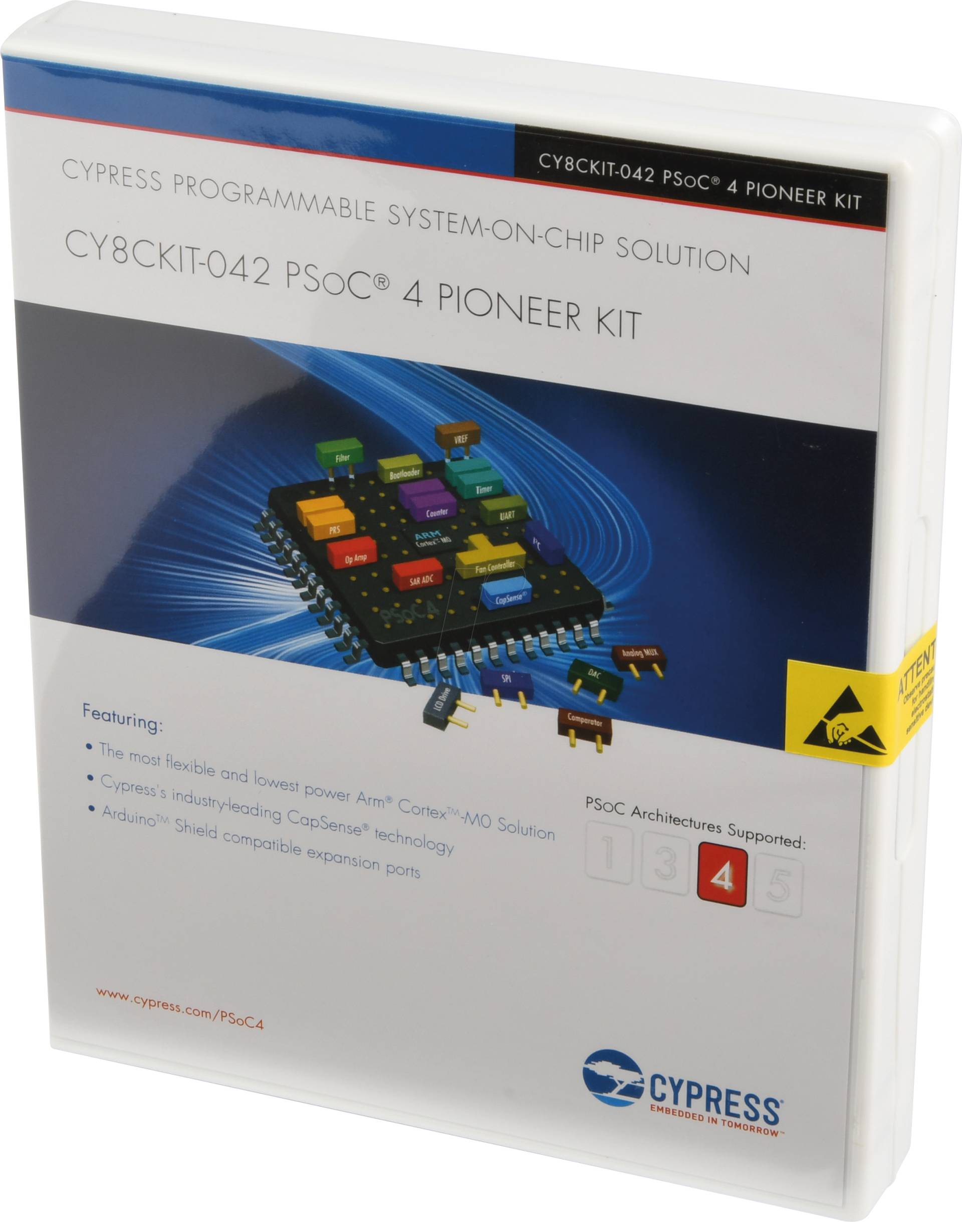 INF CY8CKIT-02 - Pioneer PsoC Development Kit ARM Cortex M0 CY8C4245AXI-483 von Infineon