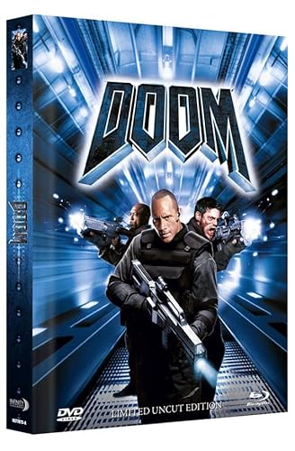 Doom - Limited Uncut Edition - 333 Stück - Mediabook - Cover A mit Spotlack-Veredelung (Blu-ray + DVD) von Infinity Pictures