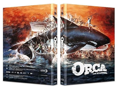 Orca - der Killerwal - Limited Uncut 333 Edition ( DVD + Blu-ray Disc ) - Mediabook - Cover A von Infinity Pictures