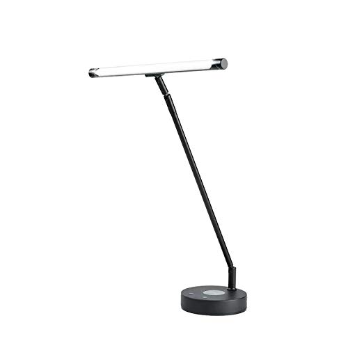 Infitronic IN78LEDKLB1 – 78 LEDs Klavierleuchte Klavierlampe Schreibtischlampe Wireless Charging Dimmbar Farbwechsel USB Typ-A Ladebuchse schwarz von Infitronic
