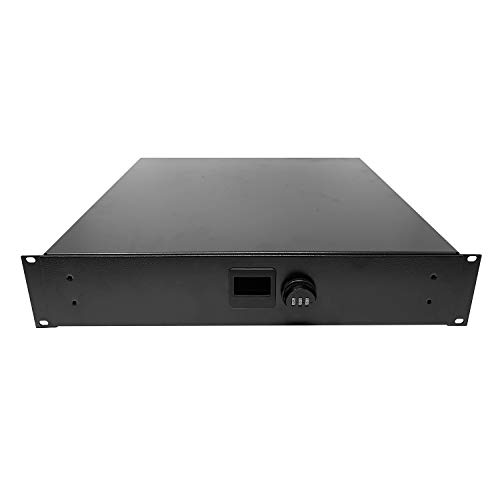 Infitronic - INRS212A – 19 Zoll 2 HE Aluminium Rackschublade Dokumentenschublade mit Zahlenschloss Kabeldurchlass Luftdurchlass Vollauszug von Infitronic