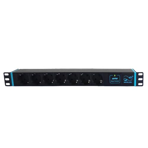 Infitronic - INSV1016 – 19 Zoll PDU 1HE 7-Fach Steckdosenleiste Stromverteiler mit Überspannungsschutz Infitronic - INSV1016 – 19 Zoll PDU 1HE 7-Fach Steckdosenleiste Stromverteiler mit Überspannungsschutz von Infitronic
