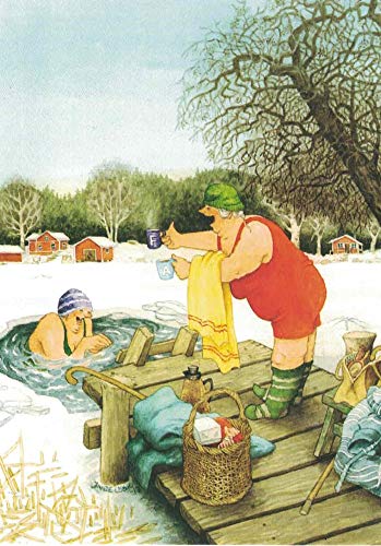 Inge Löök Nr. 55 'Frauen baden' Größe: 10,5x15 cm Postkarte Dankeschön von Inge Löök