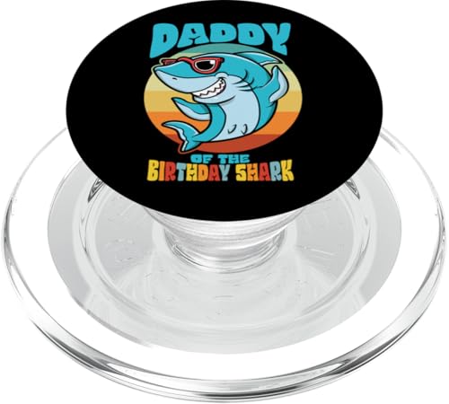 Daddy von The Birthday Kid Shark Party Dad Family Matching PopSockets PopGrip für MagSafe Daddy von The Birthday Kid Shark Party Dad Family Matching PopSockets PopGrip für MagSafe von Ingenius Geburtstag familienübergreifende Hemden