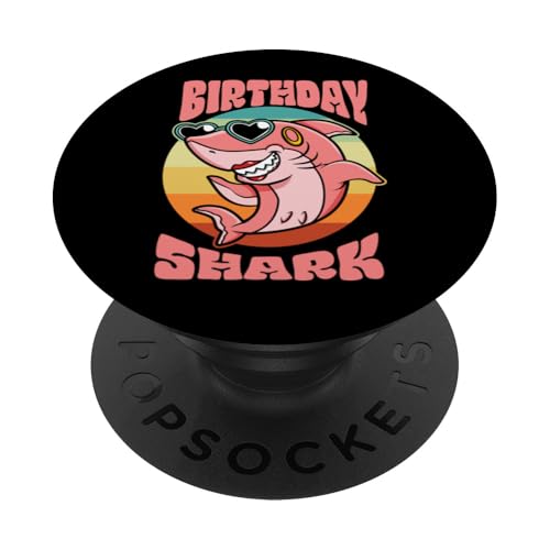 Geburtstagskid Shark Party Mädchen Kleinkindfamilie Matching PopSockets Klebender PopGrip Geburtstagskid Shark Party Mädchen Kleinkindfamilie Matching PopSockets Klebender PopGrip von Ingenius Geburtstag familienübergreifende Hemden