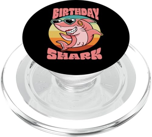 Geburtstagskid Shark Party Mädchen Kleinkindfamilie Matching PopSockets PopGrip für MagSafe von Ingenius Geburtstag familienübergreifende Hemden