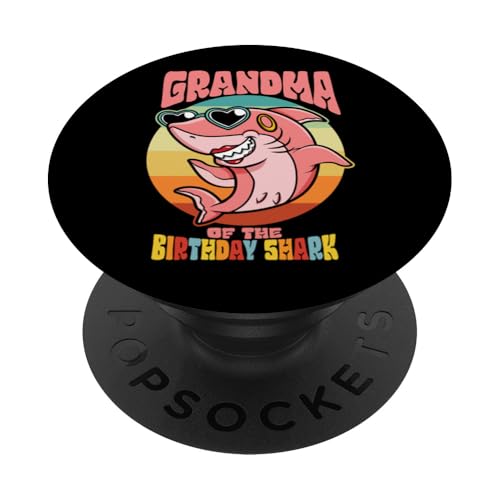 Oma des Geburtstagskid Shark Party Family Matching PopSockets Klebender PopGrip Oma des Geburtstagskid Shark Party Family Matching PopSockets Klebender PopGrip von Ingenius Geburtstag familienübergreifende Hemden