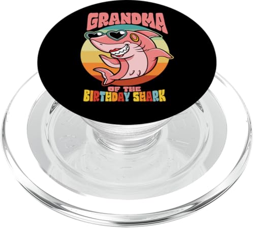 Oma des Geburtstagskid Shark Party Family Matching PopSockets PopGrip für MagSafe Oma des Geburtstagskid Shark Party Family Matching PopSockets PopGrip für MagSafe von Ingenius Geburtstag familienübergreifende Hemden
