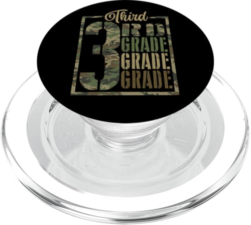 Zurück in die Schule Camo Team 3. Klasse Squad Lehrer Kinder PopSockets PopGrip für MagSafe von Ingenius zurück in Schulhemden und Geschenke