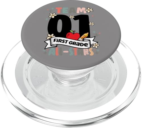 Zurück zum Schulteam 1. Klasse Stars Lehrer am ersten Tag PopSockets PopGrip für MagSafe von Ingenius zurück in Schulhemden und Geschenke