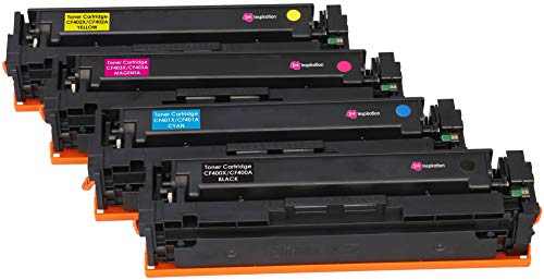 Ink Inspiration 4er Set Premium Toner kompatibel für 201X 201A HP Color Laserjet Pro MFP M277dw M277n M274n M252dw M252n | Schwarz 2.800 Seiten & Color je 2.300 Seiten von Ink Inspiration