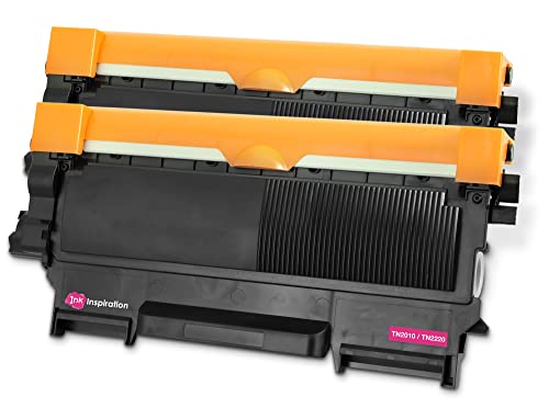 Ink Inspiration TN2220 Kompatibel für MFC-7360N Schwarz als Ersatz für Toner TN-2220 TN2010 für Brother FAX-2840 FAX-2940 DCP-7055 DCP-7055W HL-2135W HL-2250DN MFC-7460DN | 2er-Pack von Ink Inspiration