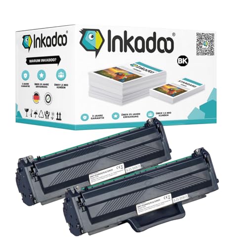 Inkadoo 2X Toner für Samsung MLT-D 1042 S/ELS / 1042S SCX-3205 W 3200 ML-1860 1660 1865 Kompatibel Tonerkartusche, Multipack 2X 1500 Seiten je Toner Inkadoo 2X Toner für Samsung MLT-D 1042 S/ELS / 1042S SCX-3205 W 3200 ML-1860 1660 1865 Kompatibel Tonerkartusche, Multipack 2X 1500 Seiten je Toner von Inkadoo