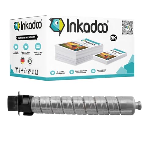 Inkadoo Toner Kompatibel mit Ricoh 841817 Schwarz Aficio MP C 3503 sp Aficio MP C 3003 sp Aficio MP C 3004 MP C 3504 SP, ca. 29.500 Seiten Tonerkartusche, Tonerpatronen, Drucker Toner von Inkadoo