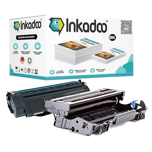 Inkadoo Toner Vorteilspack kompatibel mit Brother TN-2220 / DR-2200 enthält 1x Bildtrommel / 1x Tonerkartusche DR2200 von Inkadoo