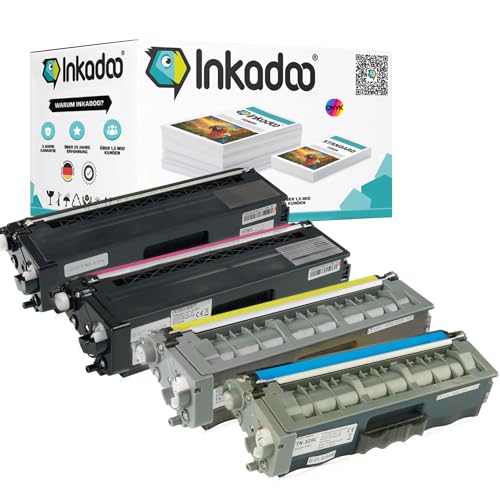 Inkadoo Toner für Brother TN-329 Multipack Kompatibel DCP-L 8450 CDW HL-L 8350 Series HL-L 8350 CDW MFC-L 8850 CDW HL-L 8350 Tonerkartusche, Tonerpatronen, Drucker Toner von Inkadoo