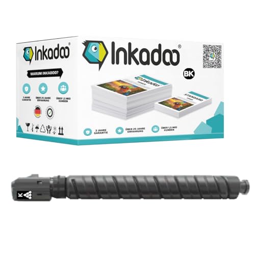 Inkadoo Toner für Canon 0481C002 / C-EXV51BK Schwarz Kompatibel imageRUNNER Advance C 5535 i imageRUNNER Advance DX C 5700 Series Tonerkartusche, Tonerpatronen, Drucker Toner von Inkadoo