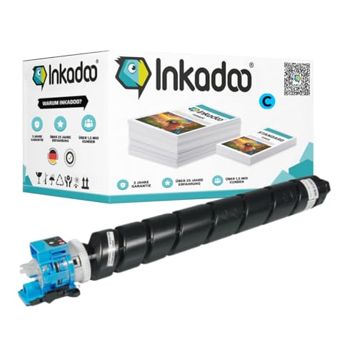 Inkadoo Toner für Kyocera 1T02L7CNL0 / TK-8345C Cyan Kompatibel CS 2552 ci Kyocera - TASKalfa 2553 ci TASKalfa 2552 ci Tonerkartusche, Tonerpatronen, Drucker Toner von Inkadoo