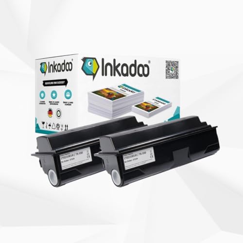 Inkadoo Toner für Kyocera TK-350 enthält 2X Tonerkartusche FS-3640 MFP FS-3100 Series FS-3040 MFP FS-3140 MFP Plus FS-3920 DN Tonerpatronen, Drucker Toner Inkadoo Toner für Kyocera TK-350 enthält 2X Tonerkartusche FS-3640 MFP FS-3100 Series FS-3040 MFP FS-3140 MFP Plus FS-3920 DN Tonerpatronen, Drucker Toner von Inkadoo
