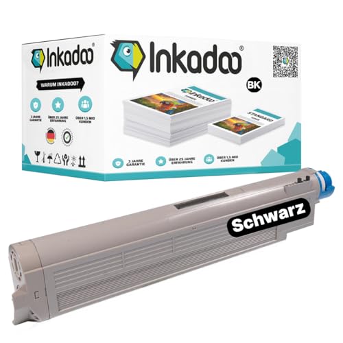 Inkadoo Toner für Oki 42918916 / C9650 Schwarz Kompatibel C 9650 Series C 9800 HDTN C 9650 N C 9850 HN C 9600 XF Tonerkartusche, Tonerpatronen, Drucker Toner von Inkadoo