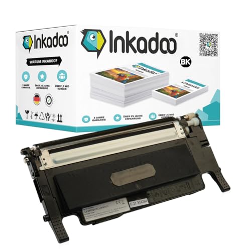 Inkadoo Toner für Samsung CLT-P4072C/ELS / P4072C CLX-3180 3185 FW 3185 CLP-325 Schwarz Tonerkartusche, Tonerpatronen, Drucker Toner von Inkadoo