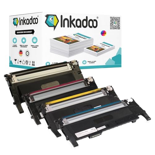 Inkadoo Toner für Samsung CLT-P4072C/ELS / P4072C CLX-3180 3185 FW 3185 CLP-325 Tonerkartusche, Tonerpatronen, Drucker Toner von Inkadoo