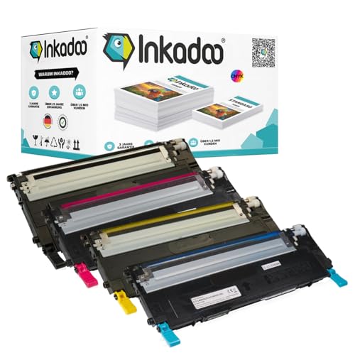 Inkadoo Toner für Samsung CLT-P4092C/ELS / P4092C CLX-3175 3170 N 3175 FN CLP-315 310 (Multipack) Tonerkartusche, Tonerpatronen, Drucker Toner von Inkadoo