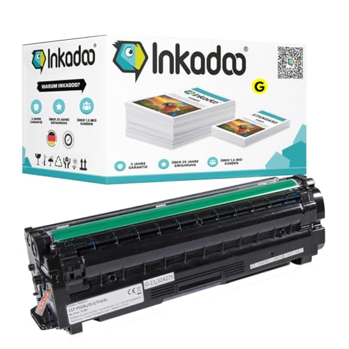 Inkadoo Kompatibel Toner für Samsung CLT-Y503L/ELS / Y503L Gelb ProXpress C 3010 ND Premium line ProXpress C 3000 Series, ca. 5.000 Seiten Tonerkartusche, Tonerpatronen, Drucker Toner von Inkadoo