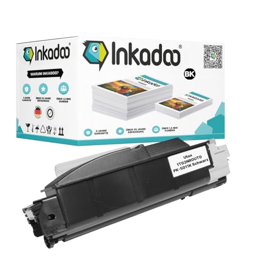 Inkadoo Toner für Utax 1T02NR0UT0 / PK-5011K Schwarz Kompatibel P-C 3060 MFP P-C 3061 DN P-C 3065 MFP P-C 3061 DN P-C 3065 MFP Tonerkartusche, Tonerpatronen, Drucker Toner von Inkadoo