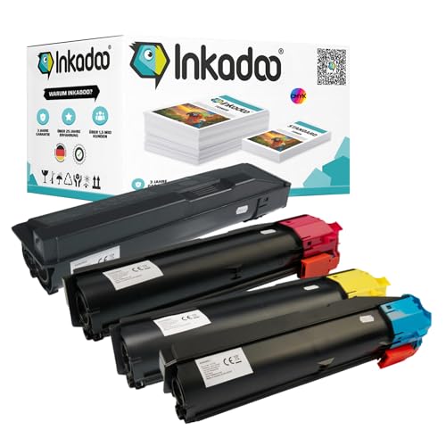 Inkadoo Toner für Utax 653010010 enthält 4X Tonerkartusche Kompatibel DCC 2935 3005 Ci DCC 2930 3505 Ci Utax - 3505 Ci 3005 Ci Tonerkartusche, Tonerpatronen, Drucker Toner von Inkadoo