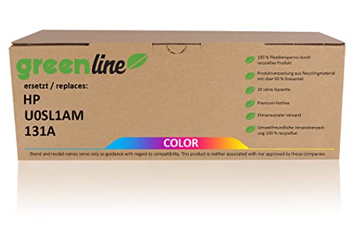 Inkadoo Toner greenline ersetzt HP U0SL1AM / 131A Toner, Multipack Laserjet Pro 200 Color M 251 nw Laserjet Pro 200 Color M 276 nw LaserJ von Inkadoo