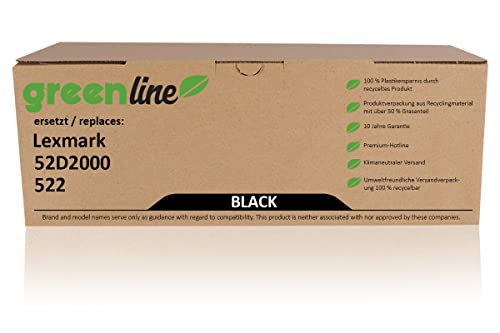 Inkadoo Toner greenline ersetzt Lexmark 52D2000 / 522 Toner MS 811 DN MS 812 DN MS 811 n MS 810 n MS 812 de von Inkadoo