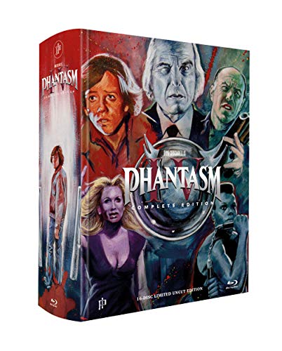 PHANTASM 1-5 - 16-Disc Mediabook (Megabook) - Limited 500 Complete Edition - inkl. Das Böse 2 UNRATED und Soundtrack [5 Blu-ray + 10 DVD + 1 CD] – Uncut von Inked Pictures/Black Hill Pictures