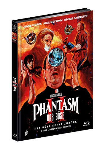 PHANTASM II - Das Böse kehrt zurück - ERSTMALS UNRATED - 3-Disc Ultimate Mediabook Cover A - Limited Edition [1 Blu-ray + 2 DVD] von Inked Pictures/Black Hill Pictures