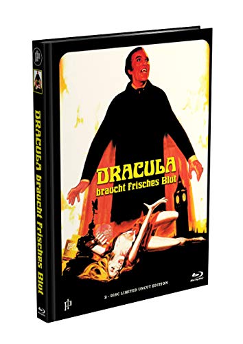 DRACULA BRAUCHT FRISCHES BLUT - 2-Disc Mediabook Cover I [Blu-ray + DVD] Limited 88 Edition - Uncut (in HD neu abgetastet) von Inked Pictures / Hansesound