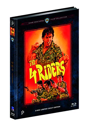 FOUR RIDERS (Blu-ray + DVD) - Cover A - Mediabook - Limited 333 Edition - Uncut (Shaw Brothers) von Inked Pictures