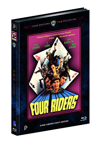 FOUR RIDERS (Blu-ray + DVD) - Cover B - Mediabook - Limited 444 Edition - Uncut (Shaw Brothers) von Inked Pictures