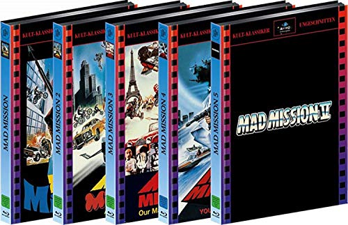 MAD MISSION 1-5 - 5er Mediabook-Bundle - Limited 250 Edition - Uncut (Blu-ray+DVD) [18 Discs] von Inked Pictures