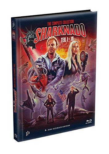SHARKNADO 1-6 - 6-Disc wattiertes Mediabook Cover A [6 Blu-ray] Limited 500 Edition - Uncut von Inked Pictures