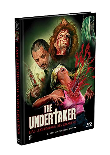 THE UNDERTAKER - Das Leichenhaus des Grauens 4-Disc [2 Blu-ray + 2 DVD] BLOODY PREMIUM MEDIABOOK EDITION Cover G - Limited 500 Edition - Uncut von Inked Pictures