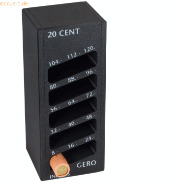 Inkiess Geldrollenzähler Gero 20 Euro-Cent schwarz Inkiess Geldrollenzähler Gero 20 Euro-Cent schwarz von Inkiess