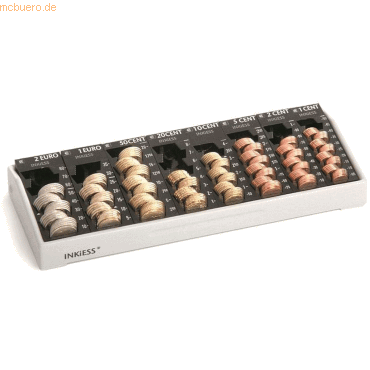 Inkiess Kasse 80 Minikord (BxTxH) 32,5x12,5x5,0 cm lichtgrau/schwarz von Inkiess