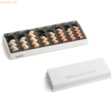 Inkiess Kasse Minikord 80 A (BxTxH) 33,0x13,0x6,5 cm lichtgrau/schwarz von Inkiess