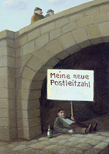 Inkognito Postkarte 10,5 x 14,8 cm (hoch) • 5386 ''Neue PLZ Künstler Michael Sowa • Neue PLZ • Satire von Inkognito