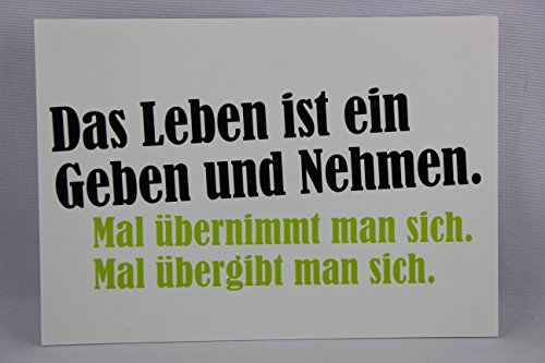 Inkognito Postkarte A6 • 78317 ''Geben und Nehmen Künstler: Edition 38 • Weisheit • Text von Inkognito