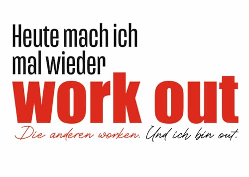 Inkognito Postkarte | Anlass: ''Edition38'', Motiv: ''Work out'' | Künstler: Edition 38 | Art-Nr.: 88301 | vom Berliner Verlag von Inkognito