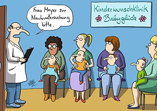 Inkognito Postkarte | Anlass: ''lustiger Spruch'', Motiv: Kinderwunsch ''Babyglück'' | Künstler: Dorthe Landschulz | Art-Nr.: 64254 | vom Berliner Verlag von Inkognito