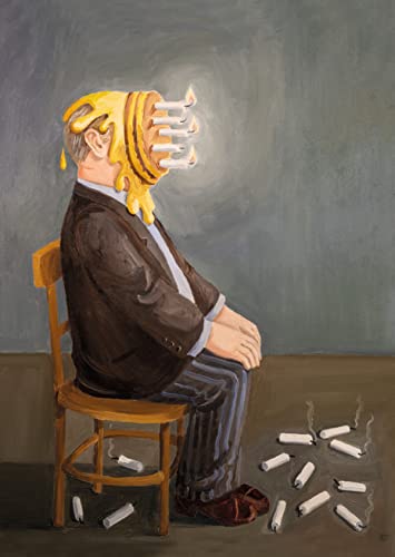 Inkognito Postkarte | Anlass: ''zum Geburtstag'', Motiv: Kerzen ''In Würde altern'' | Künstler: Rolf Tiemann | Art-Nr.: 77963 | vom Berliner Verlag von Inkognito