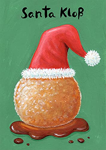 Postkarte 10,5 x 14,8 cm (hoch) • 28696 ''Santa Kloß'' von Inkognito • Künstler: INKOGNITO © Nastja Holtfreter • Satire • Fantastik • Weihnachten von Inkognito
