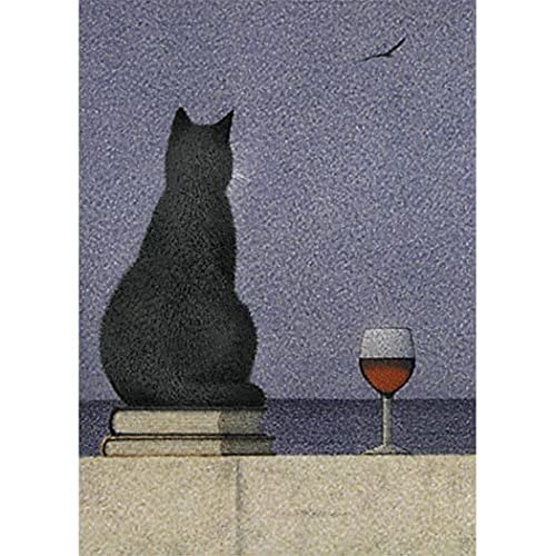 Postkarte A6 • 12838 ''Katze am Meer'' von Inkognito • Künstler: Quint Buchholz • Katzen von Inkognito
